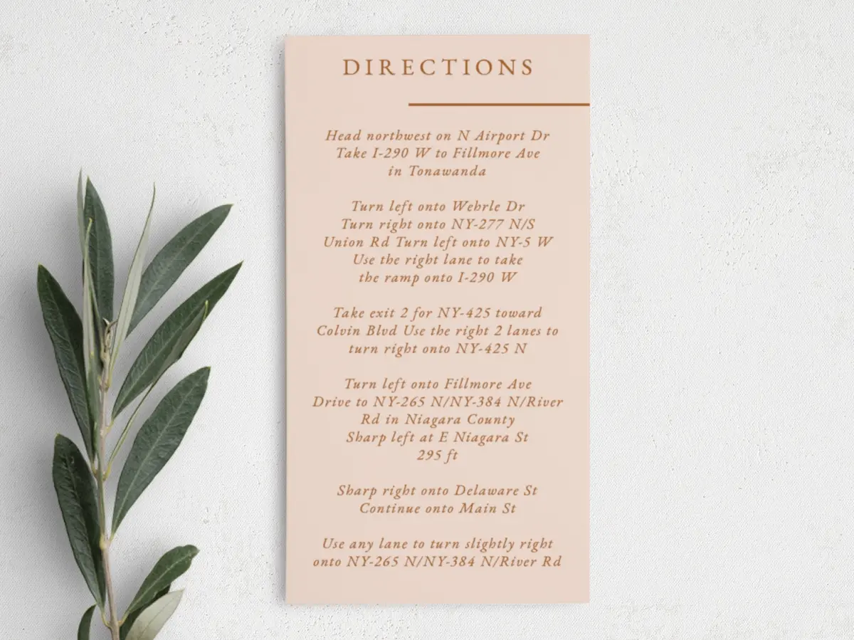 Step Information Card