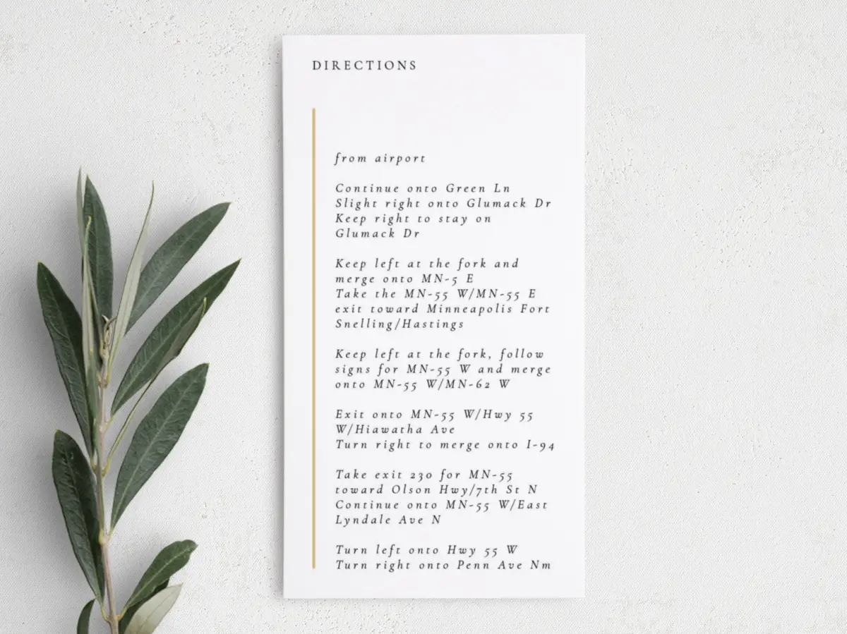 Step Information Card