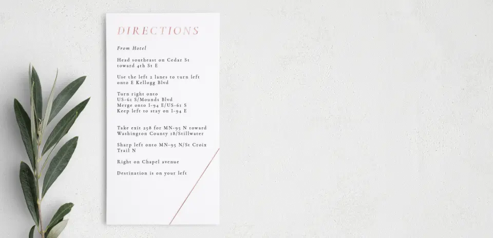 Step Information Card