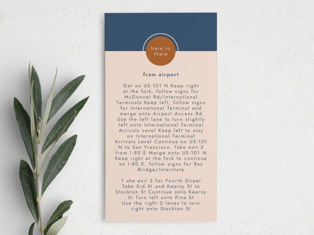 Step Information Card