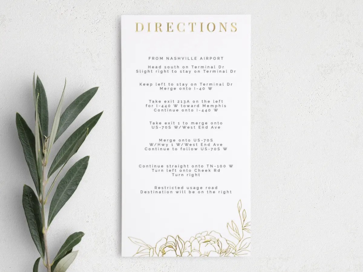 Step Information Card