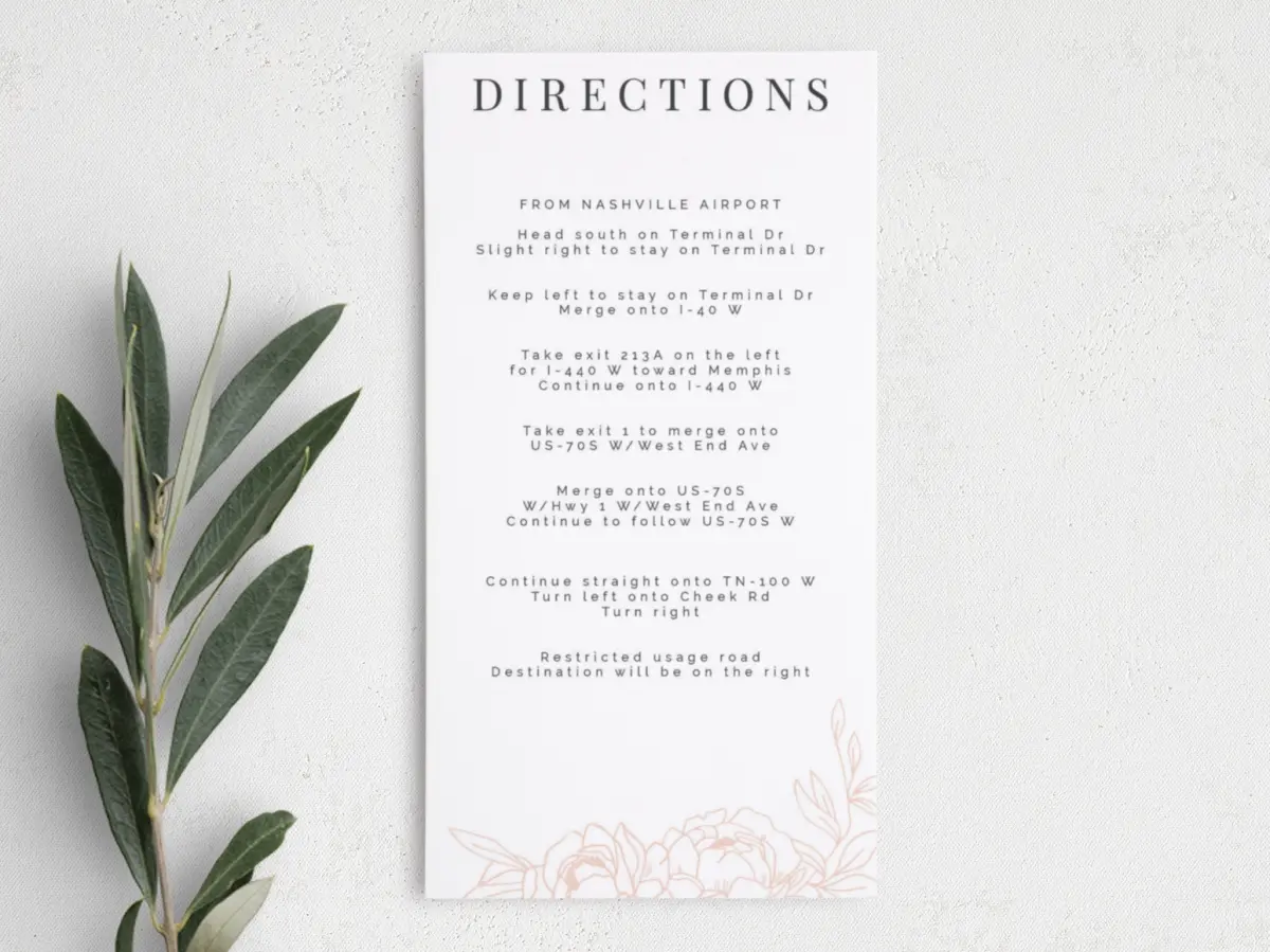 Step Information Card