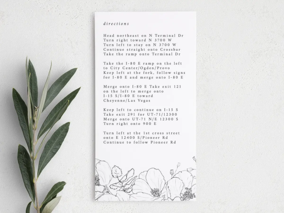 Step Information Card