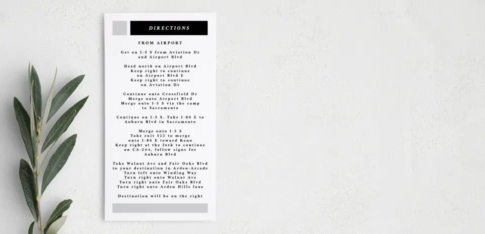 Step Information Card