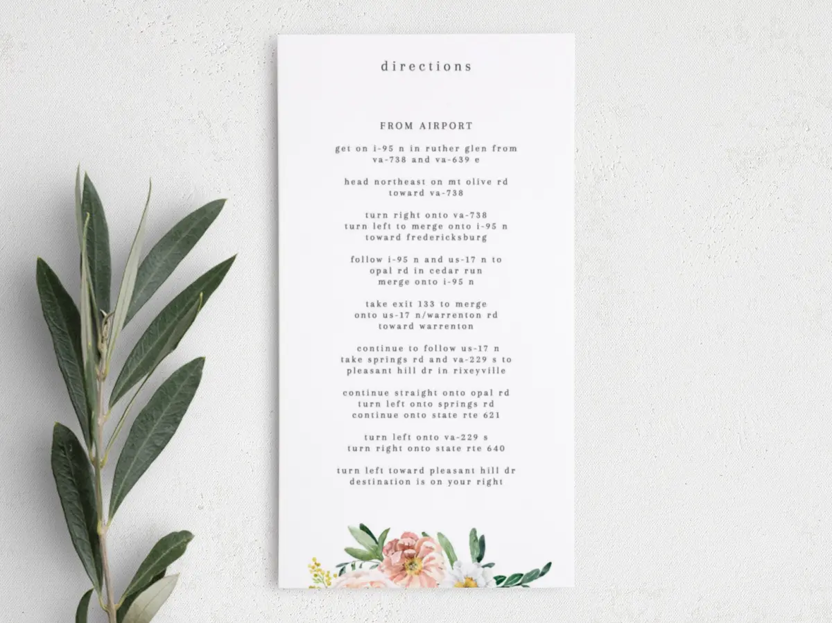 Step Information Card