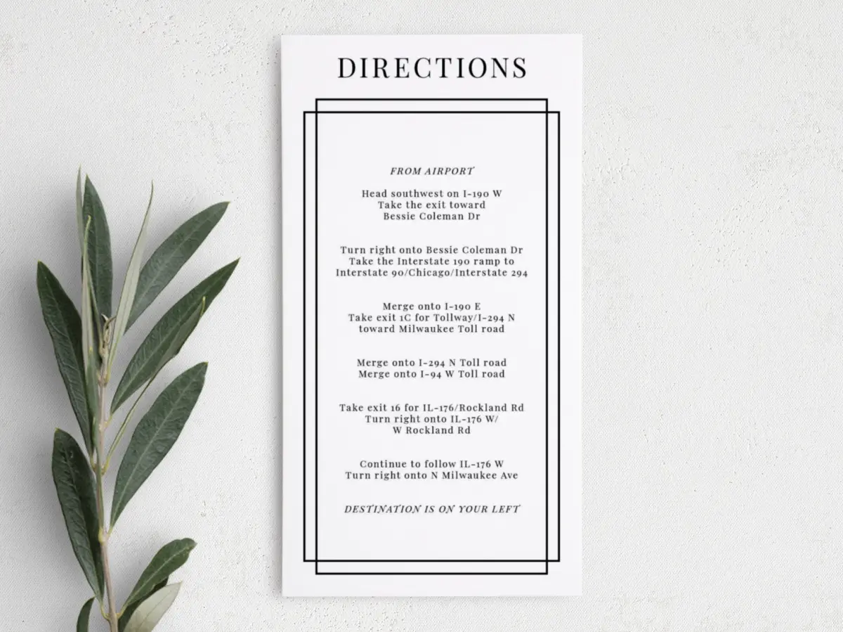 Step Information Card