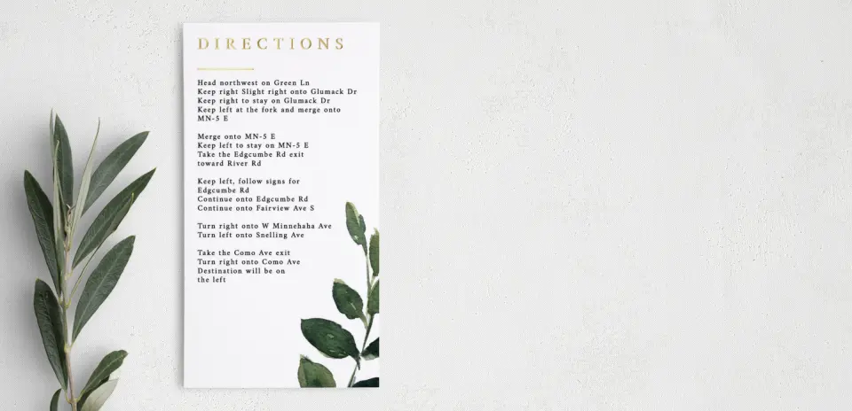 Step Information Card