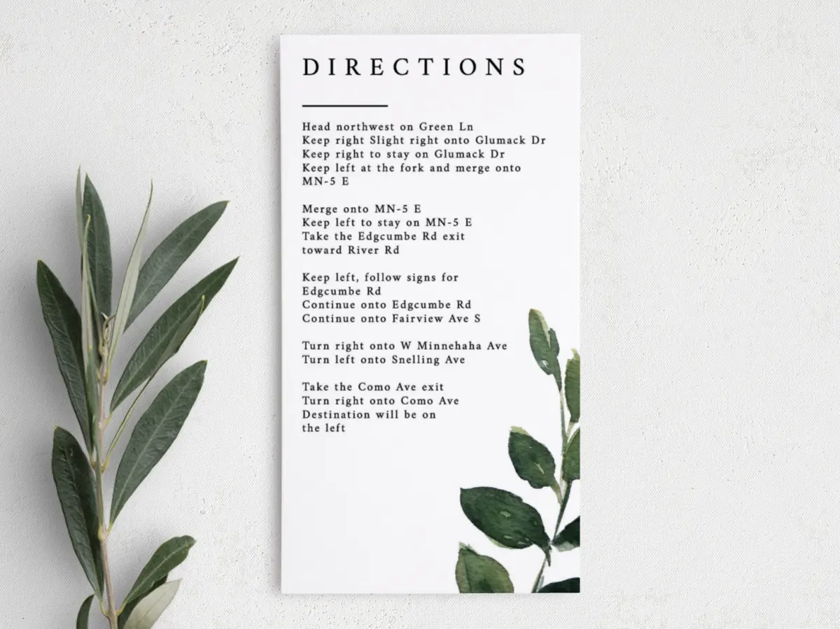 Step Information Card