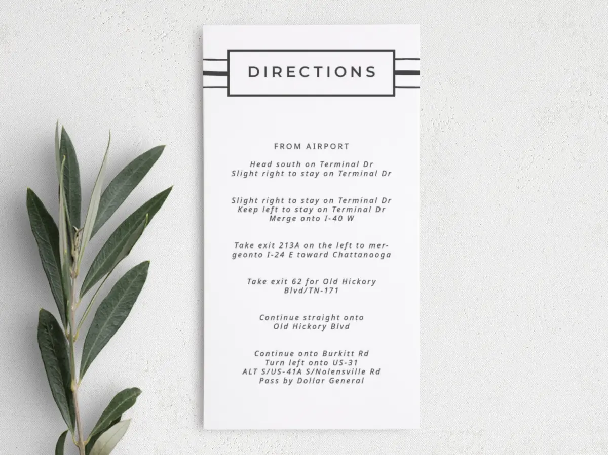 Step Information Card