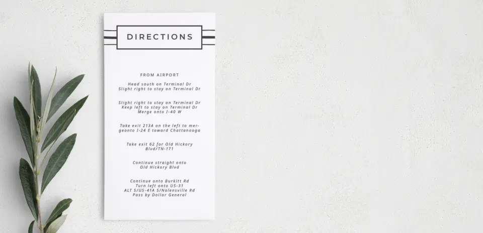 Step Information Card