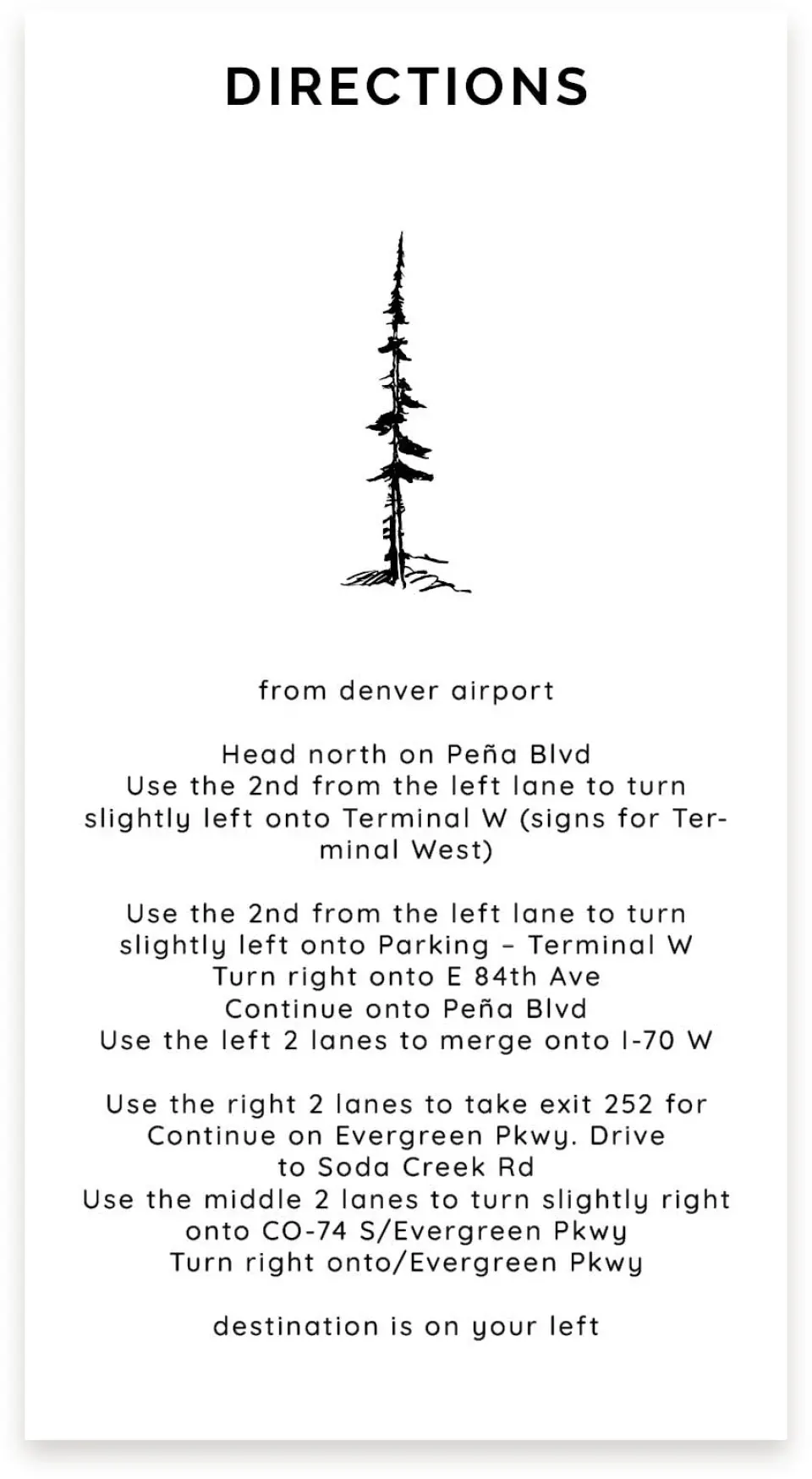 This is a  4" x 7.5" Information Cards (Pocket Invitation) called Mountain Romance printed in full color on Premium Smooth paper