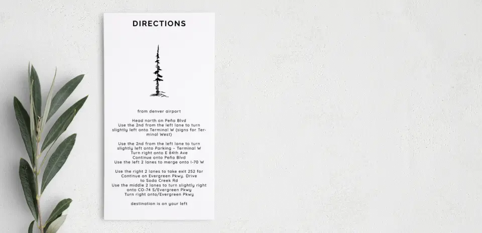 Step Information Card