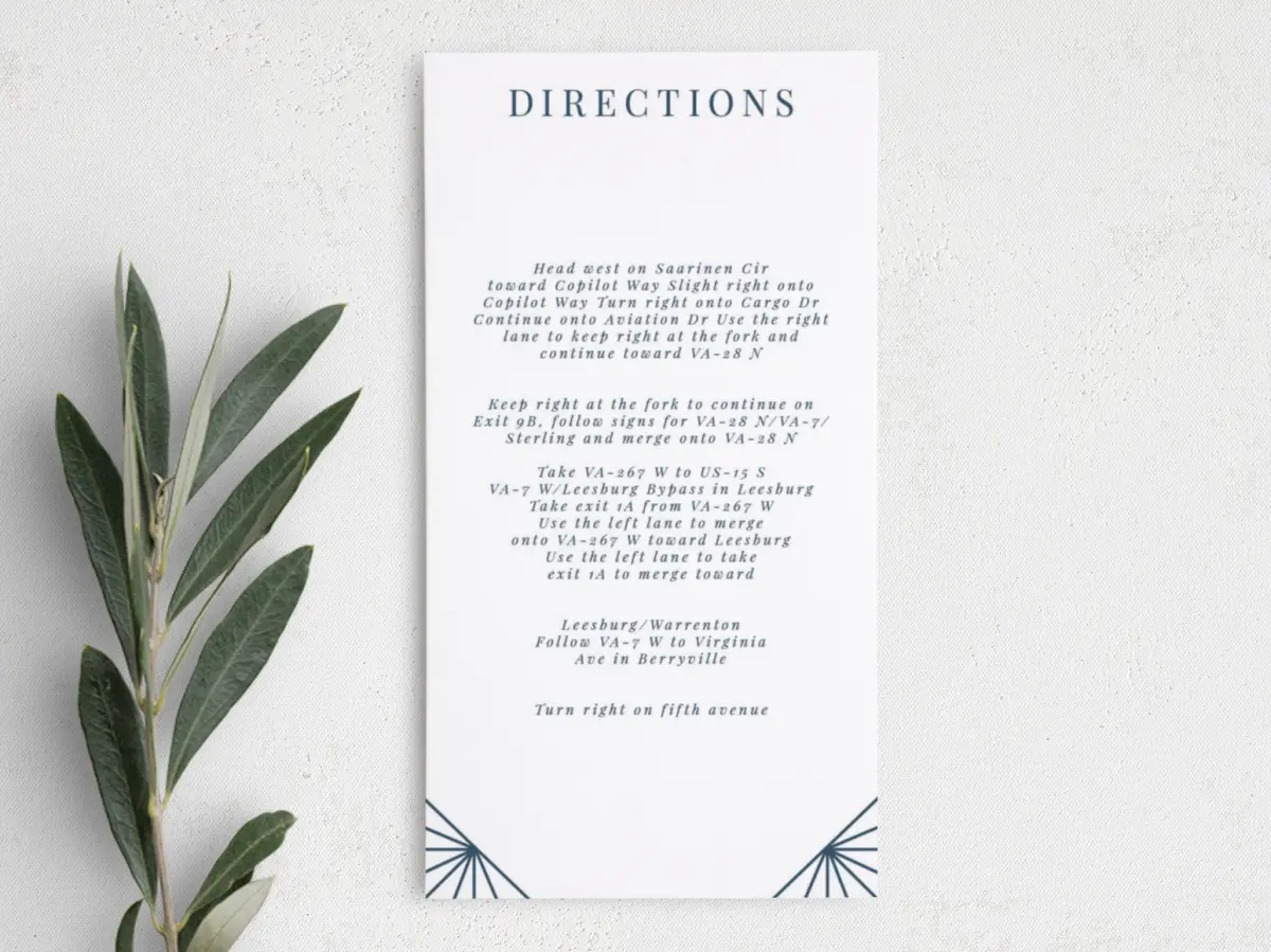 Step Information Card