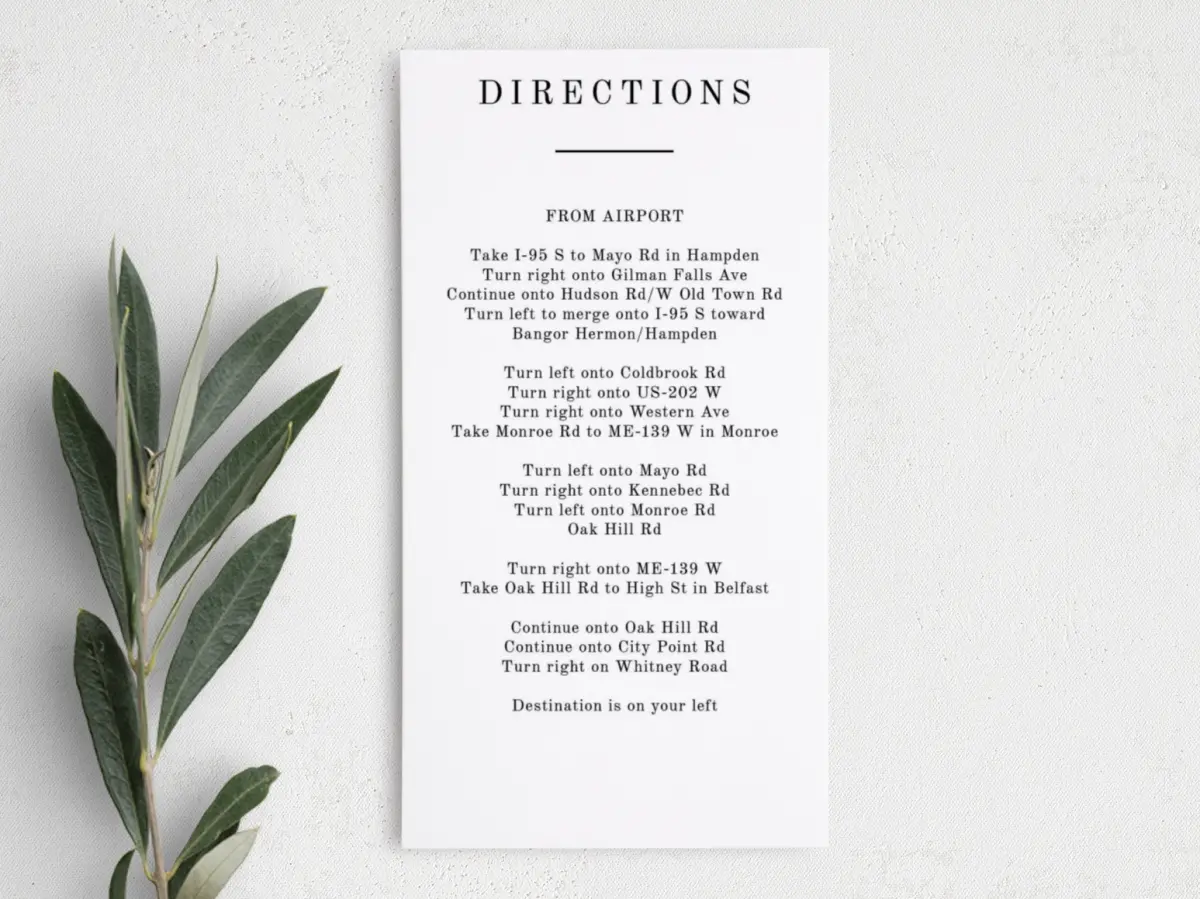 Step Information Card