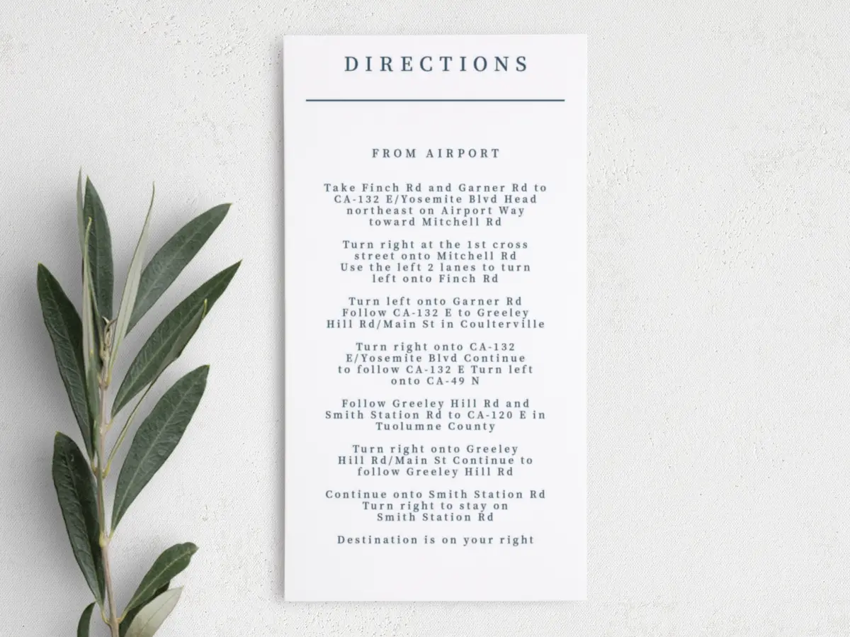 Step Information Card