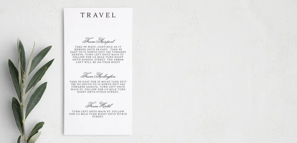 Step Information Card