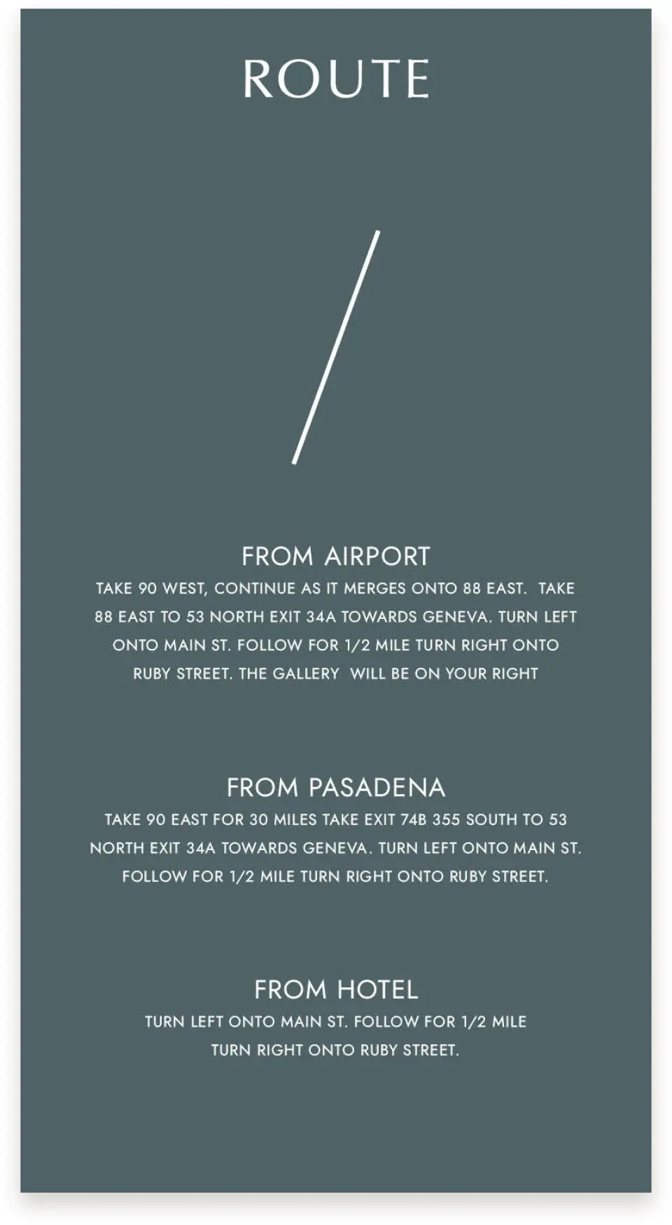This is a  4" x 7.5" Information Cards (Pocket Invitation) called Mod Shapes printed in full color on Premium Smooth paper