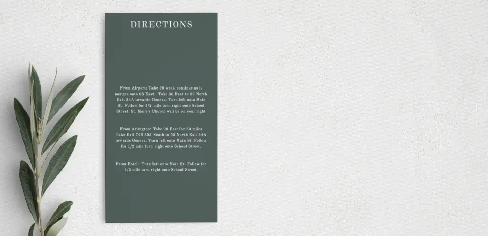 Step Information Card