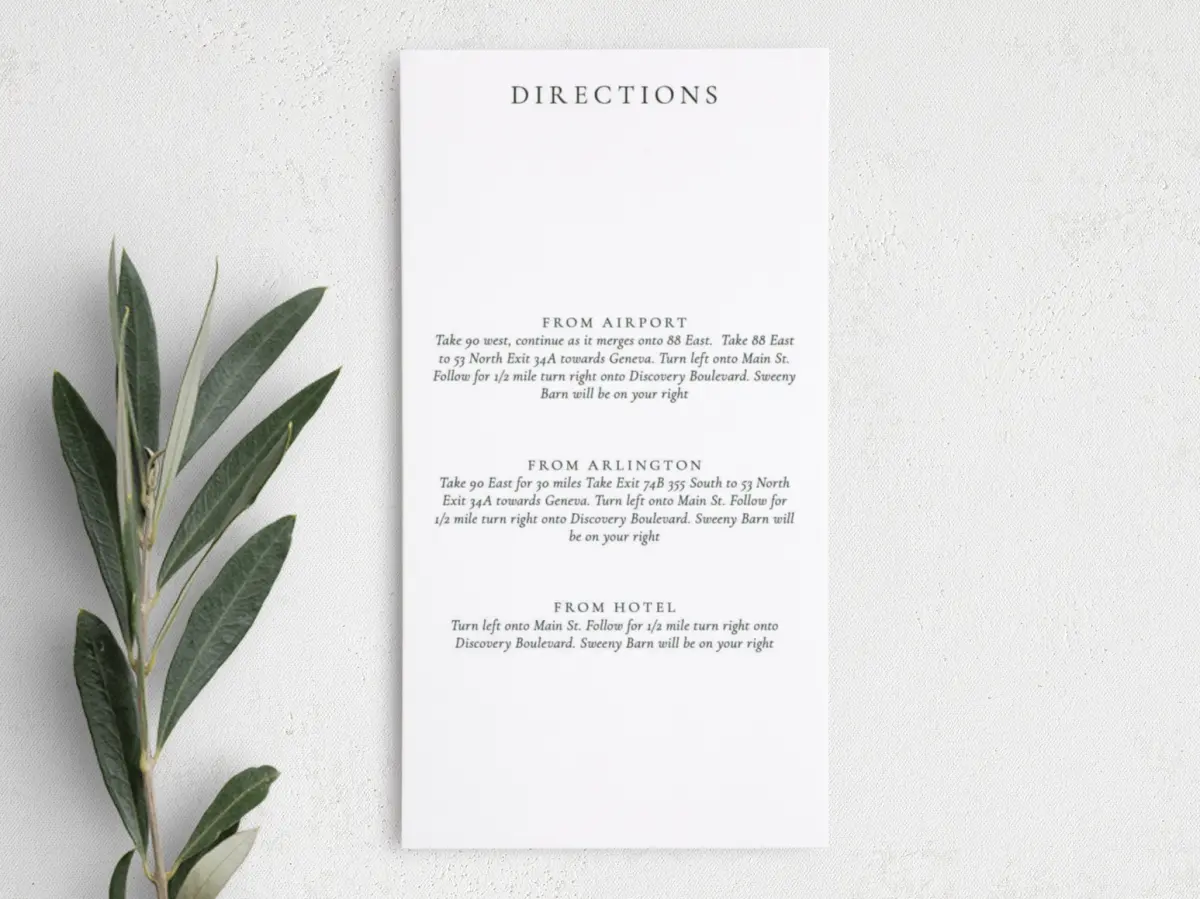 Step Information Card