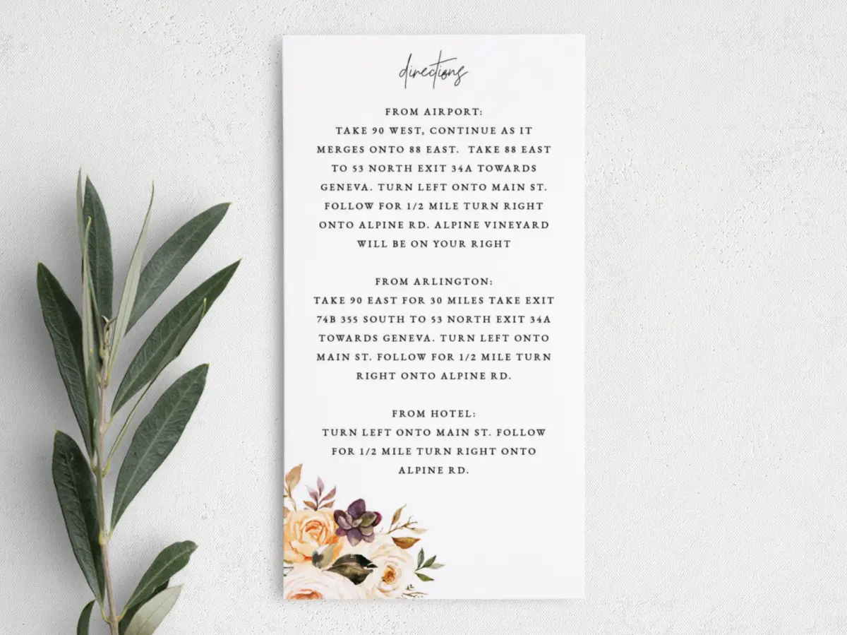 Step Information Card