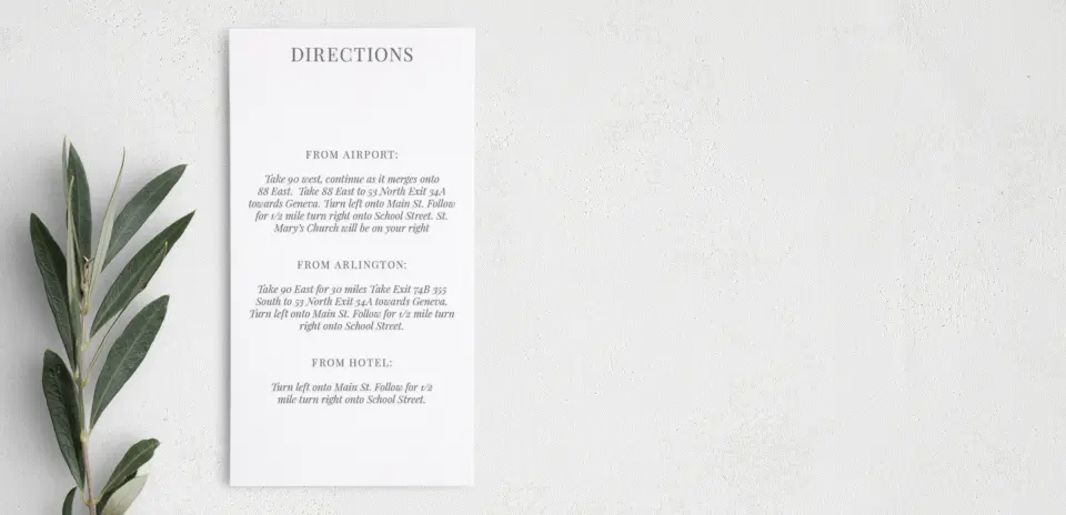 Step Information Card