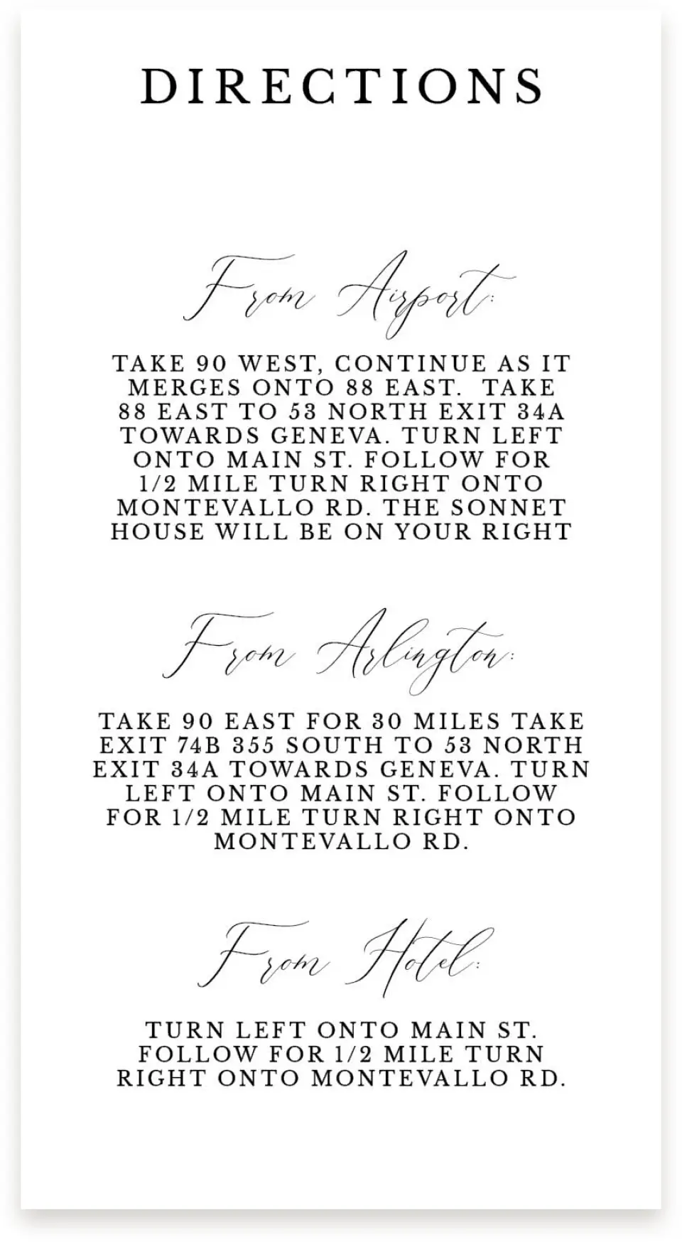 This is a  4" x 7.5" Information Cards (Pocket Invitation) called Soft Florals printed in full color on Premium Smooth paper