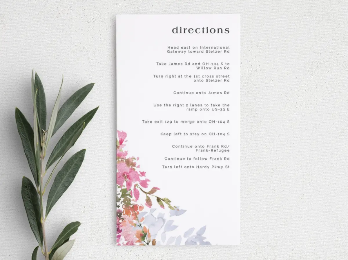 Step Information Card