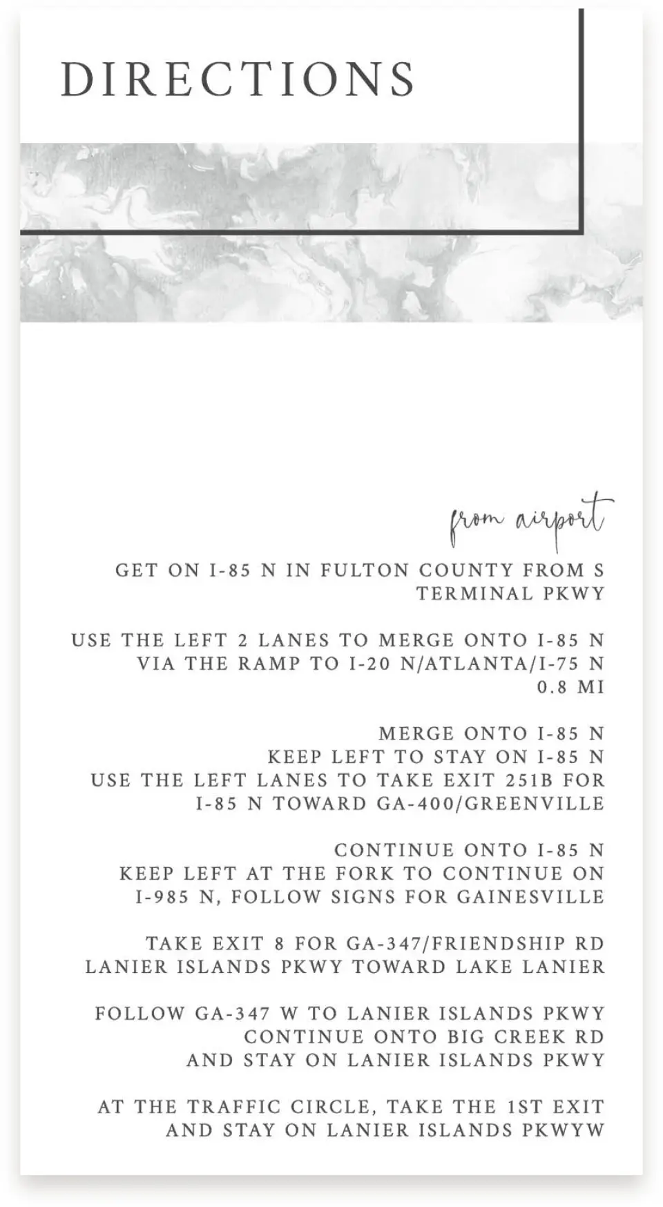 This is a  4" x 7.5" Information Cards (Pocket Invitation) called Joined Lines printed in full color on Premium Smooth paper