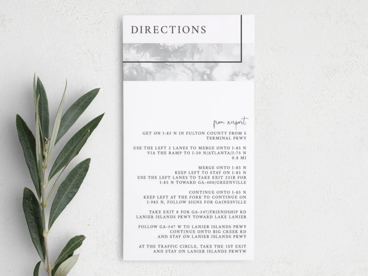 Step Information Card