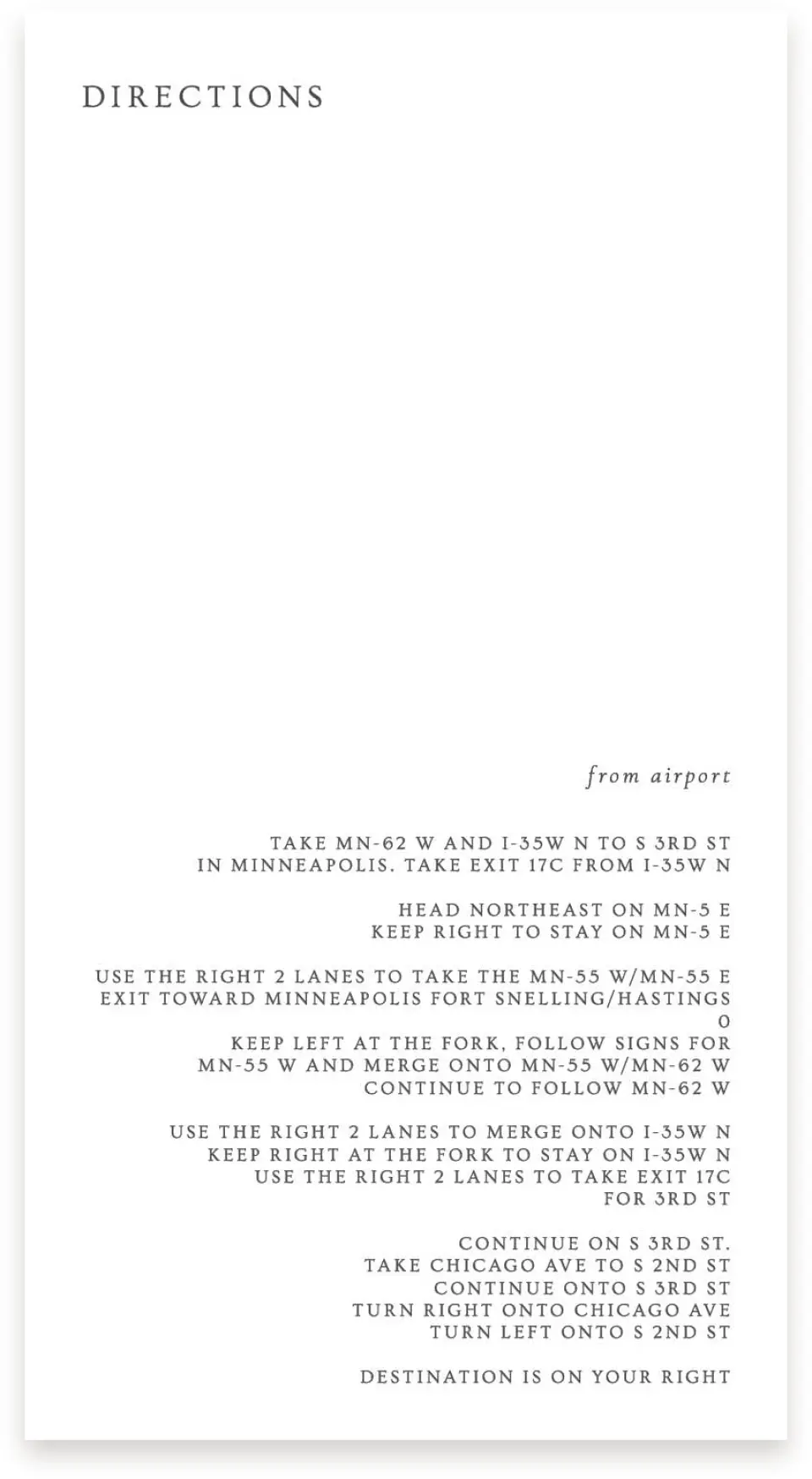 This is a  4" x 7.5" Information Cards (Pocket Invitation) called Cornerstone of Love printed in full color on Premium Smooth paper
