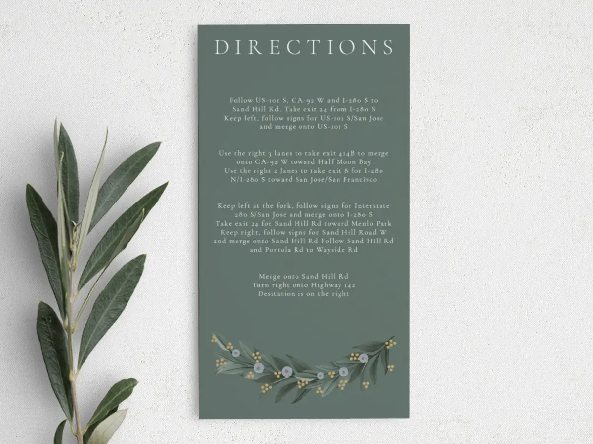 Step Information Card