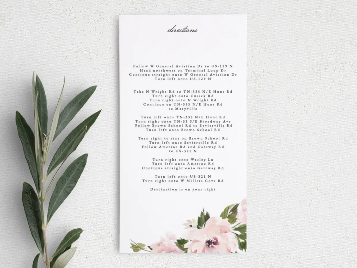 Step Information Card