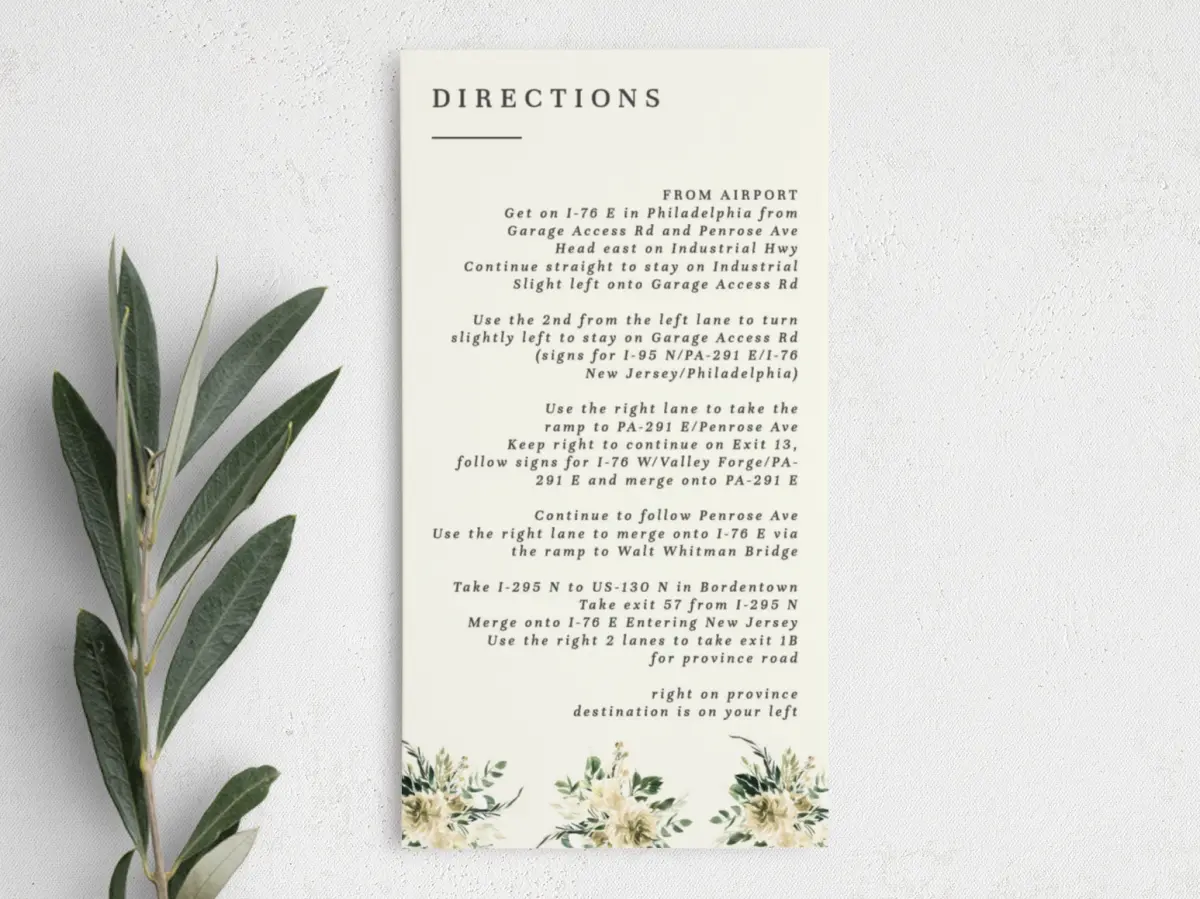 Step Information Card