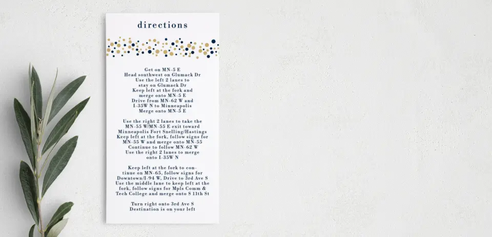 Step Information Card