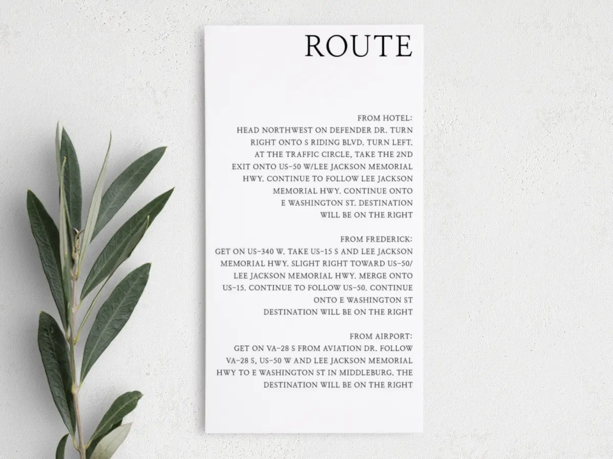 Step Information Card