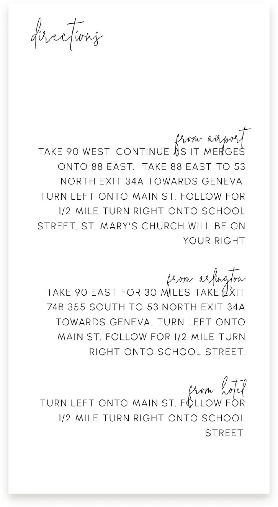 This is a  4" x 7.5" Information Cards (Pocket Invitation) called Mod Aesthetic printed in full color on Premium Smooth paper