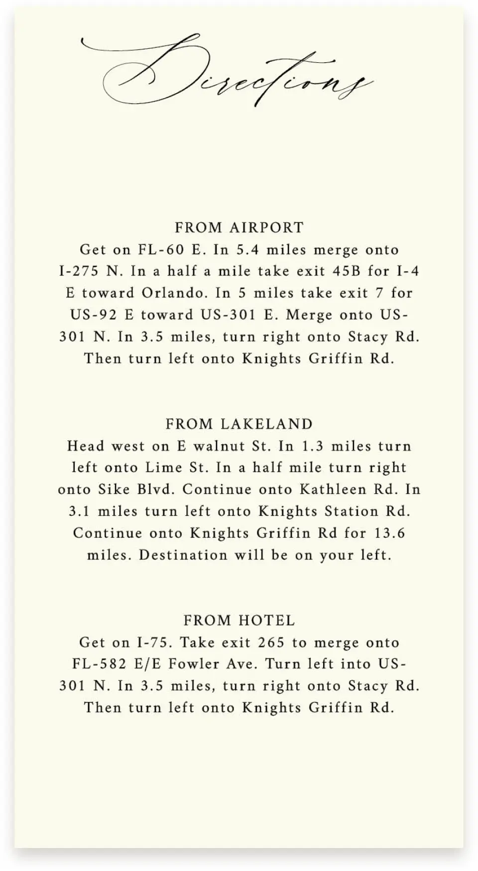 This is a  4" x 7.5" Information Cards (Pocket Invitation) called Antique Lemon printed in full color on Premium Smooth paper