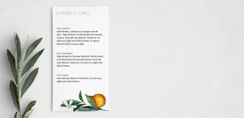 Step Information Card