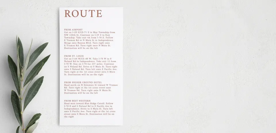 Step Information Card