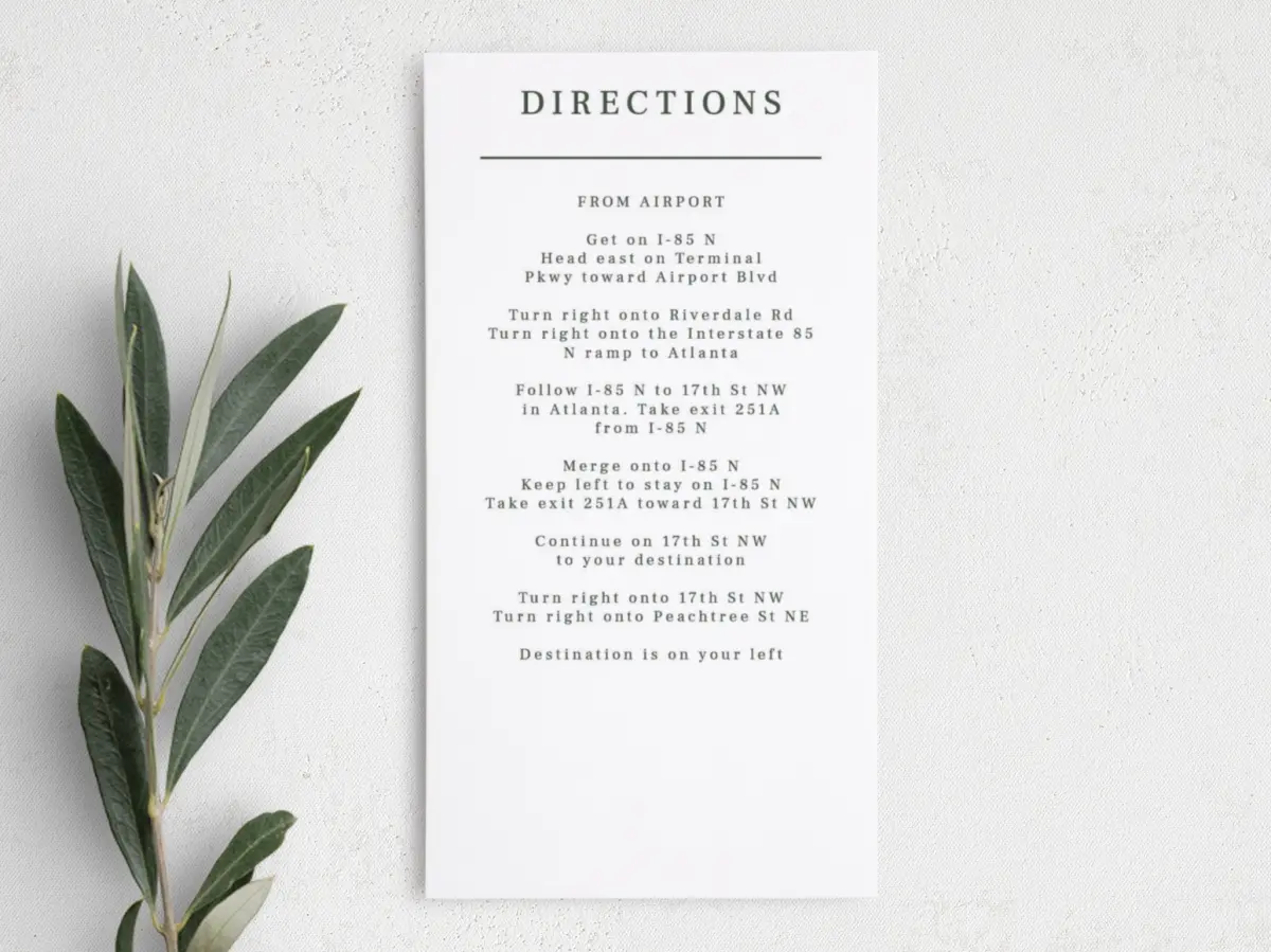 Step Information Card