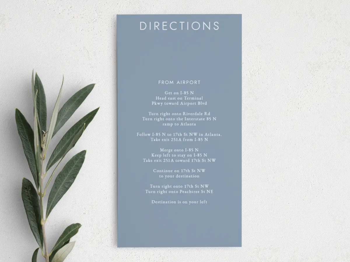 Step Information Card