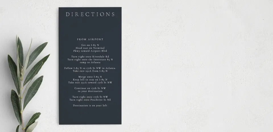 Step Information Card