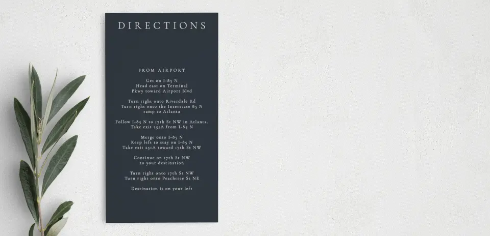 Step Information Card