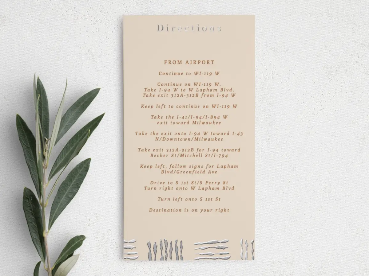 Step Information Card