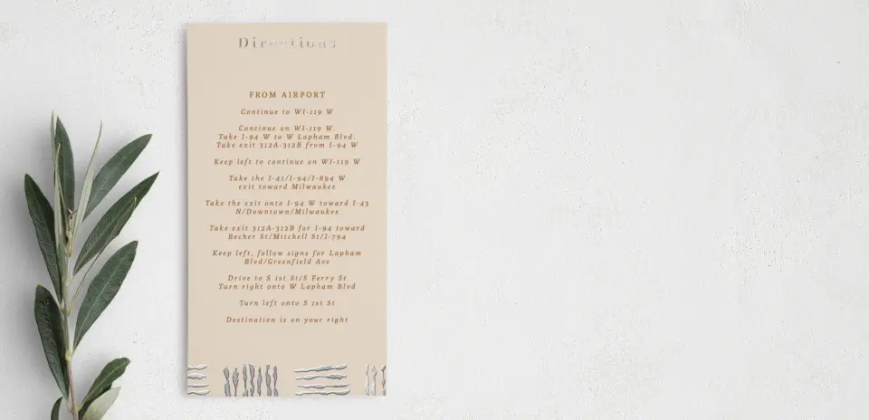 Step Information Card