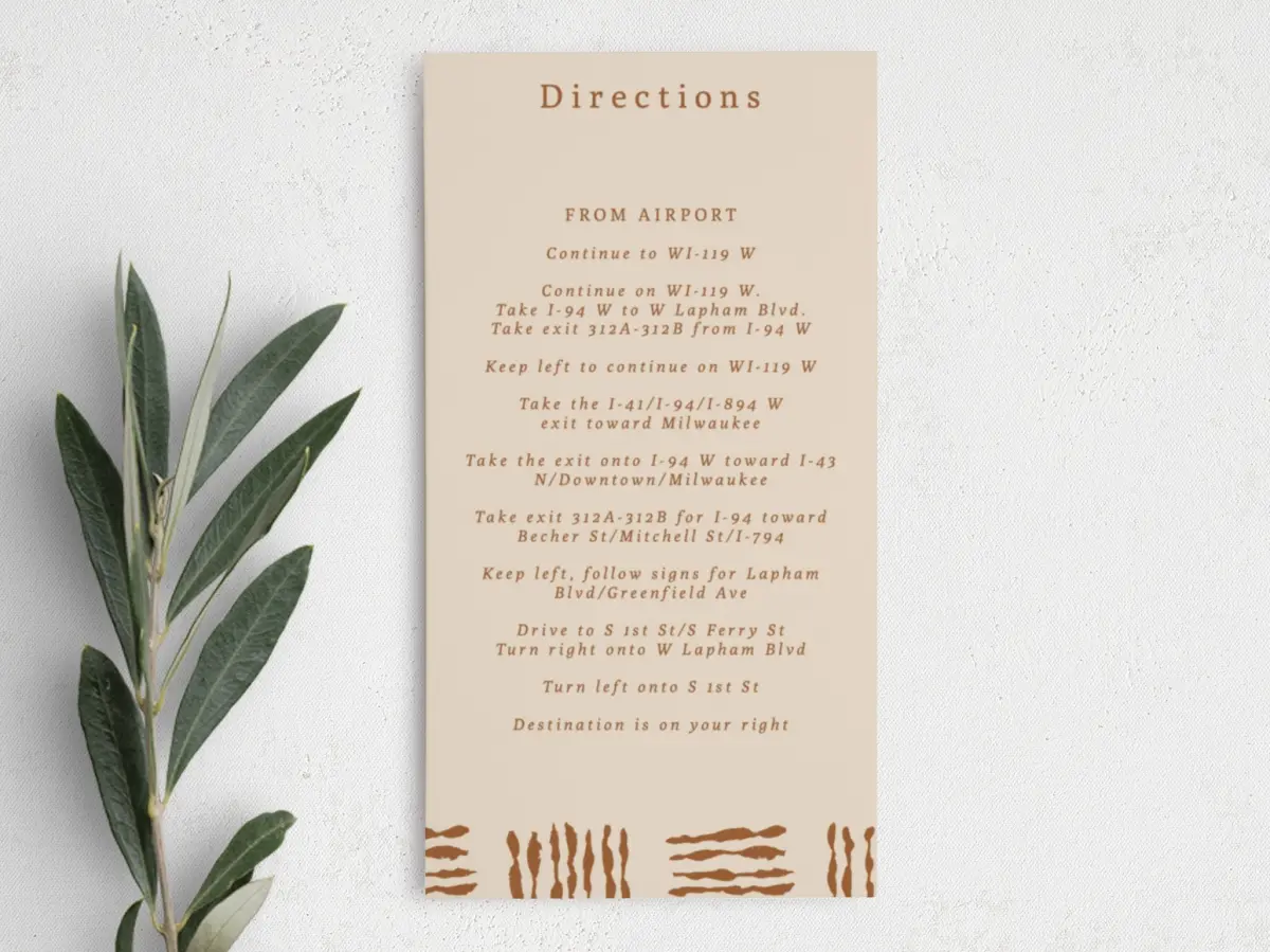 Step Information Card