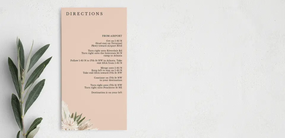 Step Information Card