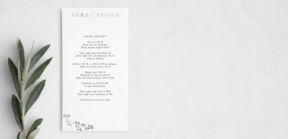 Step Information Card