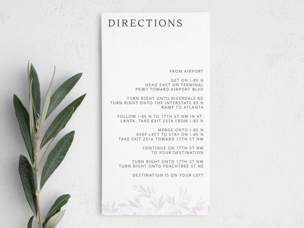 Step Information Card