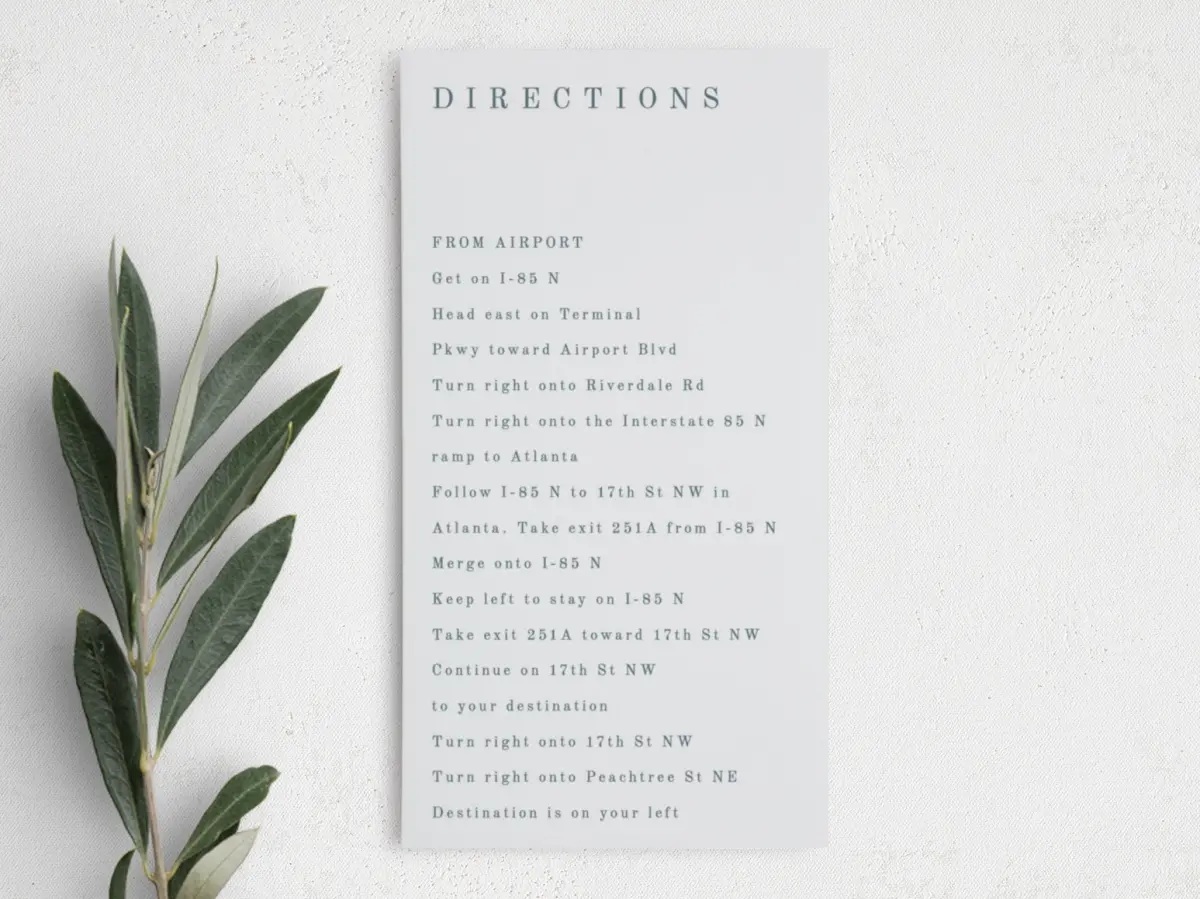Step Information Card